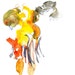 Fashion Illustration, Abstract Figure Painting, Surreal Art, Original Watercolor, Gouache, 6" x 6" - 53