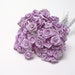 Artificial Flowers - 48 Tiny Little Lavender Ribbon Roses - VERY SMALL FLOWERS - Ribbon Flowers