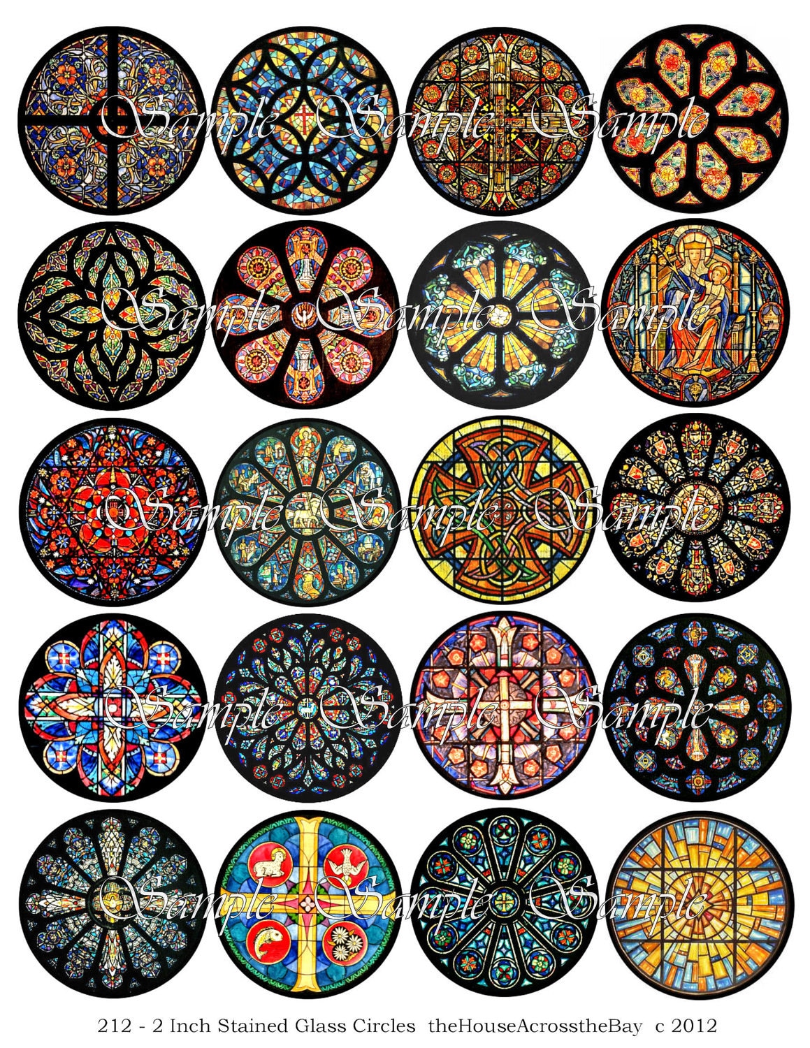 Византийский орнамент в круге