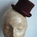 Felt Mini Top Hat - Brown