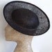 Sinamay Saucer - Black