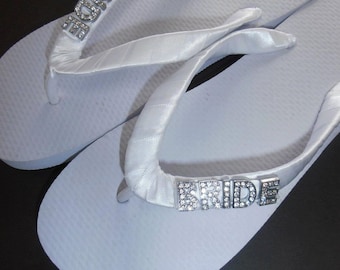 BRIDE Wedding Flip Flops