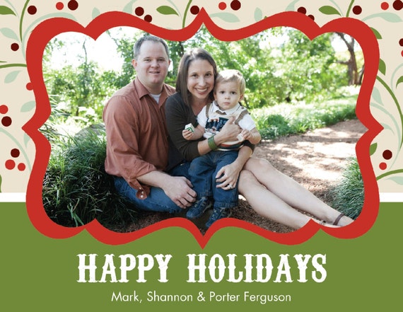 Happy Holidays Photo Card-Printable Il_570xn