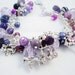 Purple Fairytale Charm Bracelet, Purple Beaded Bracelet, Cha Cha Bracelet, Fairytale Bracelet, Purple Bracelet, Free Shipping