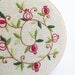 Embroidery Hoop Art - Whirling Whimsical Pomegranate Wall Hanging - Wall Art - Red - Green