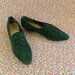 Green Suede Shoes Pixie Green Size 7.5