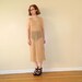 RESERVED See Thru Dress Nude Mesh Small - SALE