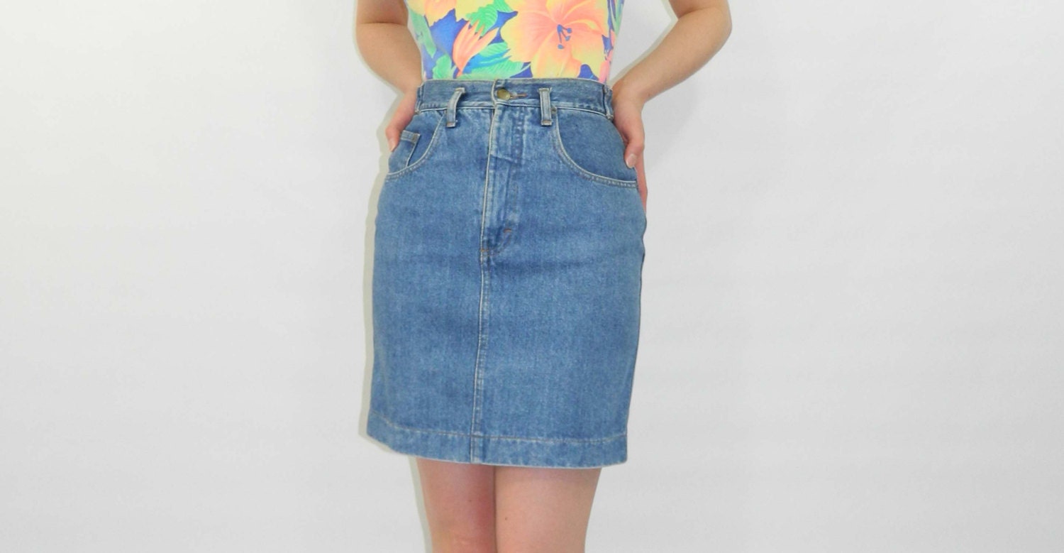 Blue Jean Mini Skirt 46