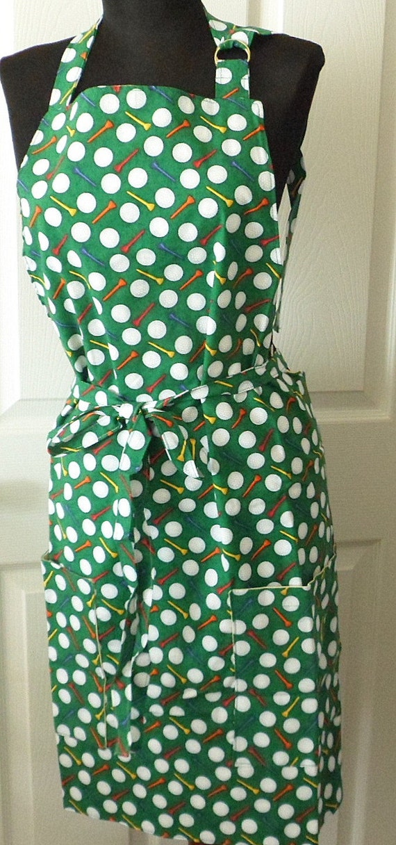 Full Length Apron Lined Apron Golf Fabric Apron Reversible
