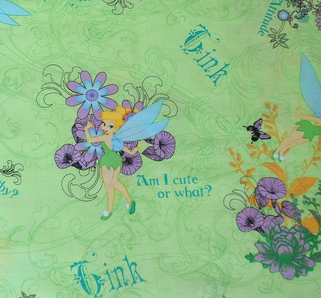 Tinkerbell Cotton Fabric