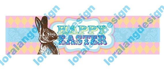 DIY Printable Easter Party Water Bottle Labels Il_570xn