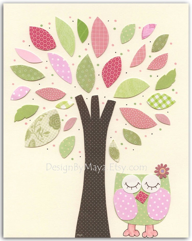 Baby girl Nursery wall art print Baby room decor by DesignByMaya