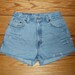 Levis Jeans Denim Shorts High Waist Cut Offs Distressed - US Size 3/4 PRIORITY SHIPPING