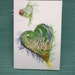 Handmade card Two Hearts for Mother's Day, I love You, Valentine's Day, any occasion.