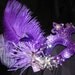 Reserved for Shavinanisha Venetian Masquerade Mask in Shades of Purple and Silver