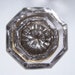 Price Reduced--- Antique Pale Lavender Glass Octagonal 8-sided Early 1900s Door Knob with Brass Shank