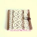 fabric wallet with vintage inspired cotton lace