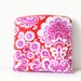 S A L E / orange flourish foldover clutch / summer fashion / pink and orange / originally 26.00