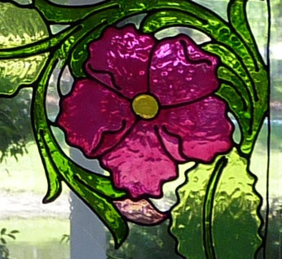 Corner flower window clings