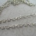 Vintage STYLE Jewelry chain footage Rhodium Plated Color LinK 5 x 6 mm 10 feet