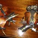 Metal and Copper Owl Wall Decorations