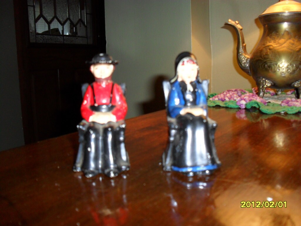 Amish Couple Salt and Pepper Shakers Haute Juice