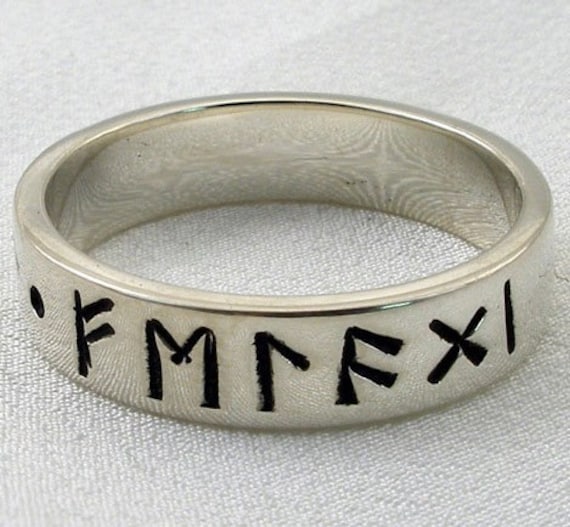Norse rune wedding ring