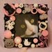 Kitty Cat Button Piclture Frame