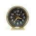 Vintage alarm clock, gold white black with luminous hands