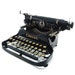1920s Corona 3 typewriter Improved model - black and gold folding portable