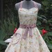 Sweetheart Hostess Apron-Creamy Vintage Cupcakes-Vintage Inspired -with Dots.. Full of Twirl Flounce