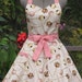 Reserved for Sugarbellacakepops- Sweetheart Hostess Apron-Cake Pops on Vintage Sprinkles-Full of Twirl Flounce