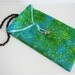 Green Tie Dye Drawstring Bag ,Mala Bag, Tarot Bag