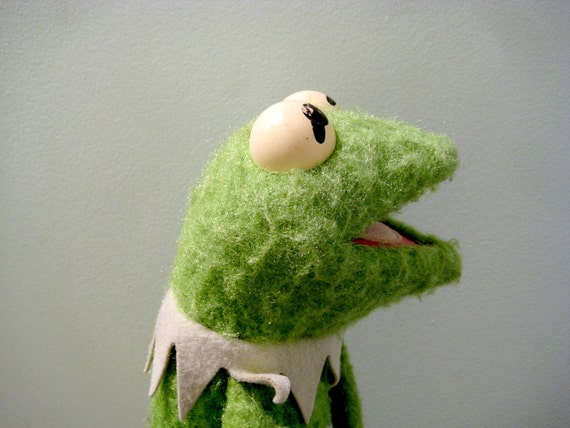 vintage kermit the frog stuffed animal