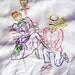 ice skater embroidered table cloth