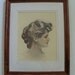 Vintage Framed ART A Beautiful Woman
