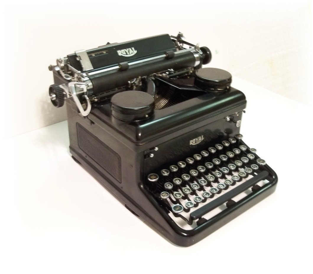 Antique Royal Typewriter 1937 KHM by MrsRekamepip on Etsy