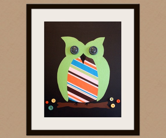 Retro Owl Themed Nursery Decor Retro Owl Themed Nursery Decor