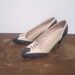 60s De Liso Tuxedo Heels, sz 8