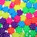 300 Neon Flower Beads in Rainbow