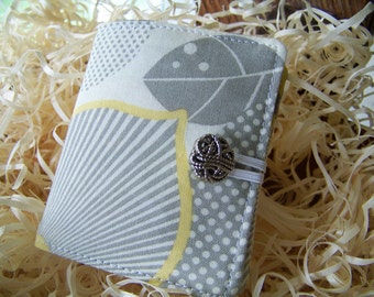 Mini Tea Wallet Gift For Coworker, Gift Under 10, "Optic Blossom" by Amy Butler, (Bridal Showers, Baby Showers, Tea Parties)