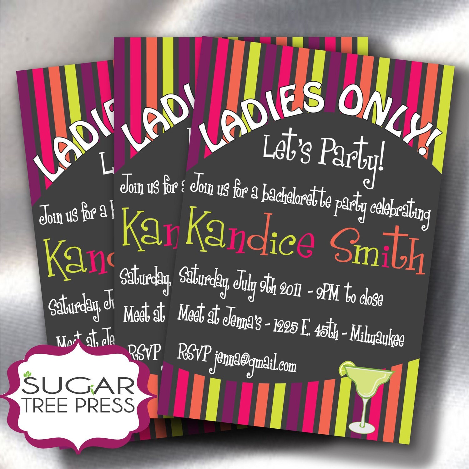 Cool Bachelorette Invitations 6