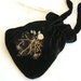 Elegant Evening Bag, Vintage Style from black velvet, for a few personal necessary things.