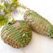Reserved for Debbie: lace,1 long stone - Nature stone - decorated river pebble stones,