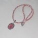 Pink rhodochrosite necklace stone necklace semiprecious stone jewelry J390