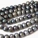 FRESHWATER PEARLS Mystic Blue Mix 6mm potato beads full pearl strand (264P)