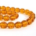 faceted Czech glass beads, 10mm Honey Yellow, Full bead strand (501F)