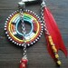 Asymmetrical Tribal Masai Beaded Feather Earrings