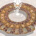 LRG Egyptian Mummy bead Queen Cleopatra Necklace Collar Halloween