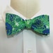 Men's Lilly Bow Tie in green and navy "Making a Racquet"